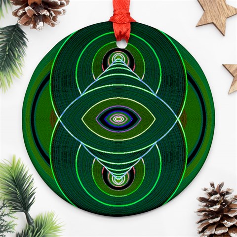Correspondence Ornament (Round) from ArtsNow.com Front