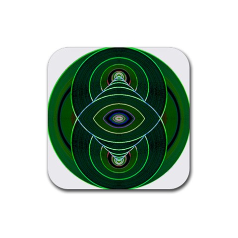 Correspondence Rubber Coaster (Square) from ArtsNow.com Front