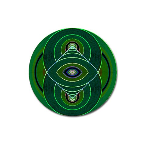 Correspondence Magnet 3  (Round) from ArtsNow.com Front
