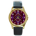 Correspondence Round Gold Metal Watch