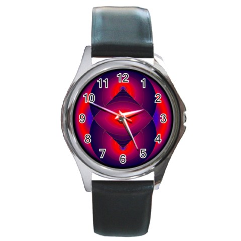 Correspondence Round Metal Watch from ArtsNow.com Front