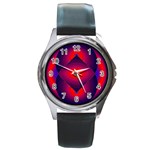 Correspondence Round Metal Watch