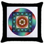 Cosmic Code Throw Pillow Case (Black)