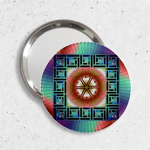 Cosmic Code 2.25  Handbag Mirror from ArtsNow.com Front