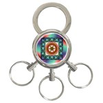 Cosmic Code 3-Ring Key Chain