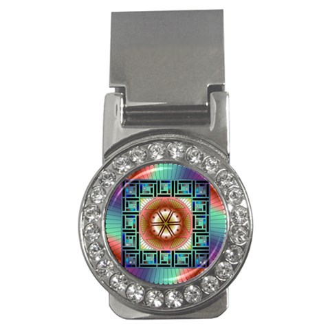 Cosmic Code Money Clip (CZ) from ArtsNow.com Front