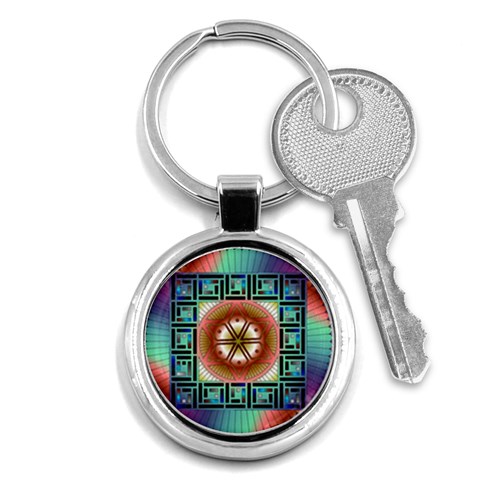 Cosmic Code Key Chain (Round) from ArtsNow.com Front