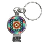 Cosmic Code Nail Clippers Key Chain