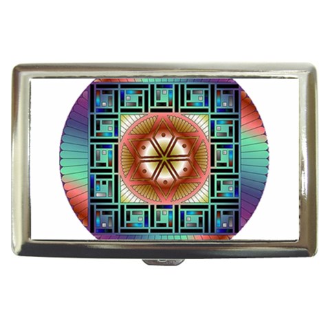 Cosmic Code Cigarette Money Case from ArtsNow.com Front
