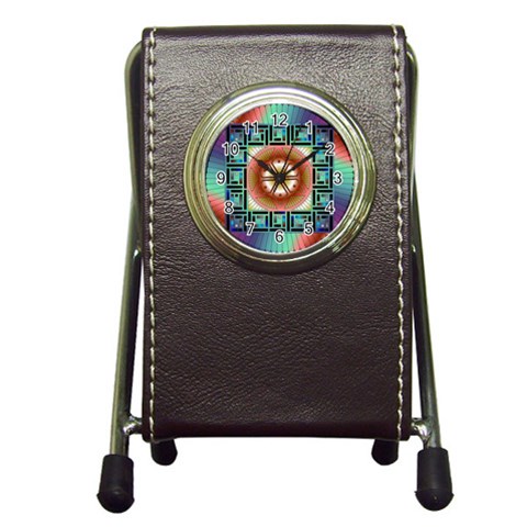 Cosmic Code Pen Holder Desk Clock from ArtsNow.com Front