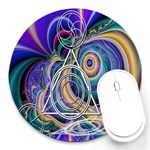 Crop Circle Abstract Round Mousepad