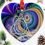 Crop Circle Abstract Ornament (Heart)