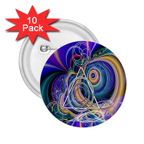 Crop Circle Abstract 2.25  Button (10 pack) from ArtsNow.com Front
