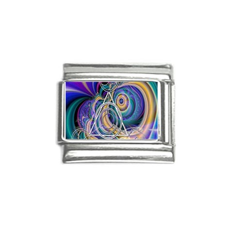 Crop Circle Abstract Italian Charm (9mm) from ArtsNow.com Front