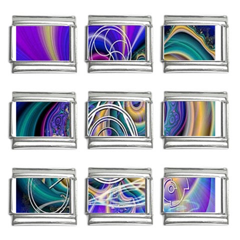 Crop Circle Abstract 9mm Italian Charm (9 pack) from ArtsNow.com Front