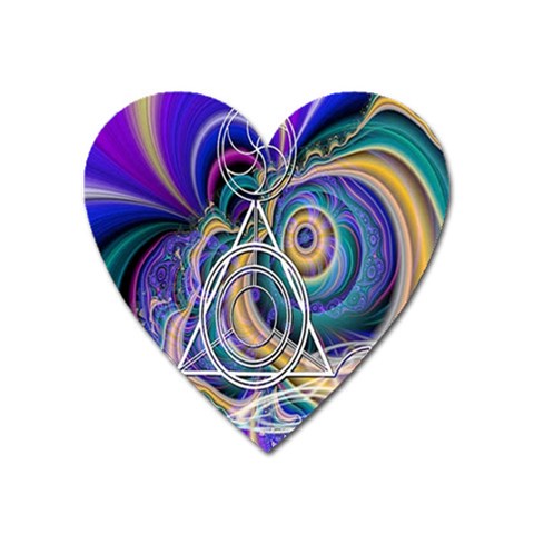 Crop Circle Abstract Magnet (Heart) from ArtsNow.com Front