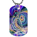 Crop Circle Abstract Dog Tag (Two Sides)