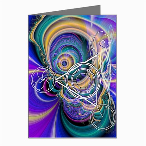 Crop Circle Abstract Greeting Card from ArtsNow.com Left