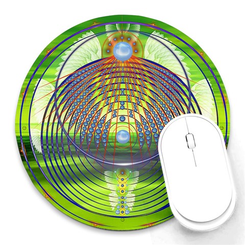 Divine Creation Round Mousepad from ArtsNow.com Front