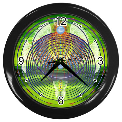 Divine Creation Wall Clock (Black) from ArtsNow.com Front