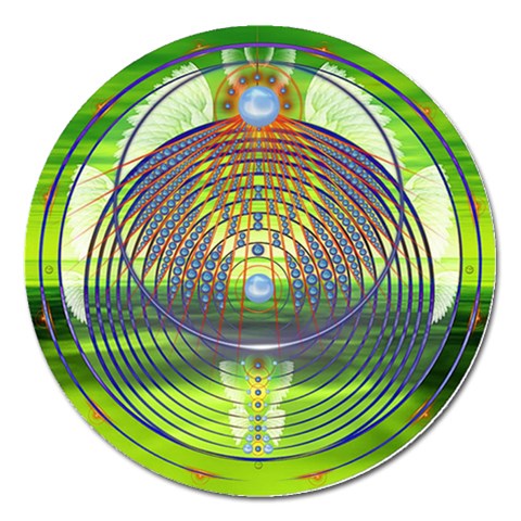 Divine Creation Magnet 5  (Round) from ArtsNow.com Front