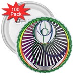 Divine Power 3  Button (100 pack)