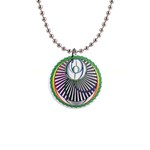 Divine Power 1  Button Necklace