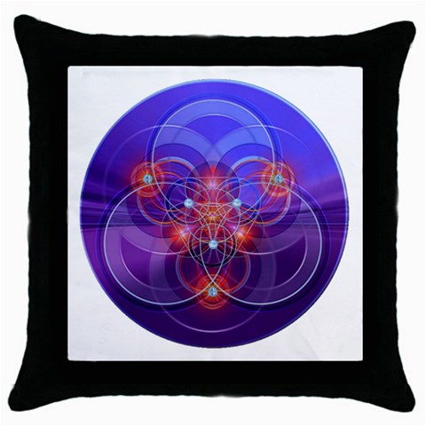 Empowerment Throw Pillow Case (Black) from ArtsNow.com Front