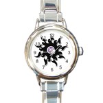 Untitledewewwe Round Italian Charm Watch