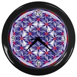 Life Flower Wall Clock (Black)