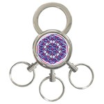 Life Flower 3-Ring Key Chain