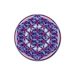 Life Flower Rubber Round Coaster (4 pack)