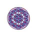 Life Flower Magnet 3  (Round)