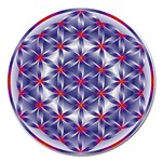 Life Flower Magnet 5  (Round)