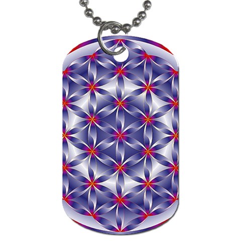 Life Flower Dog Tag (One Side) from ArtsNow.com Front