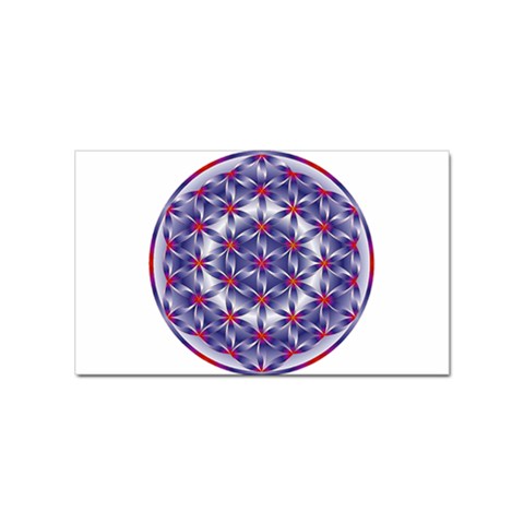 Life Flower Sticker Rectangular (10 pack) from ArtsNow.com Front