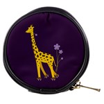 Purple Roller Skating Cute Cartoon Giraffe Mini Makeup Case