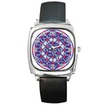 Life Flower Square Metal Watch