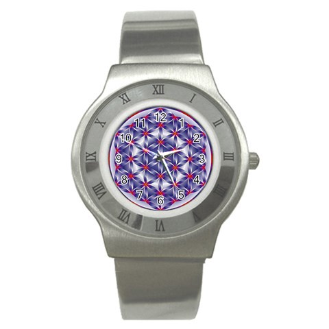 Life Flower Stainless Steel Watch from ArtsNow.com Front