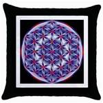 Life Flower Throw Pillow Case (Black)