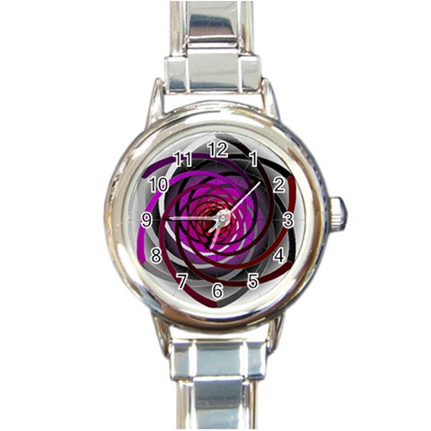 Golden Ratio Round Italian Charm Watch from ArtsNow.com Front