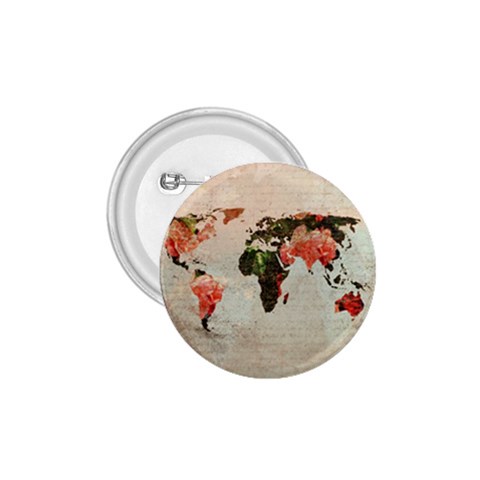 Vintageworldmap1200 1.75  Button from ArtsNow.com Front