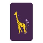 Purple Cute Cartoon Giraffe Memory Card Reader (Rectangular)