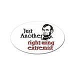 Right Wing Extremist Sticker (Oval)