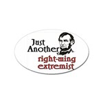 Right Wing Extremist Sticker Oval (100 pack)