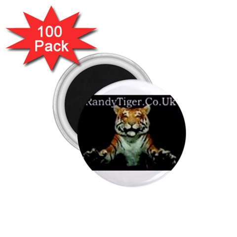 tiger 1.75  Button Magnet (100 pack) from ArtsNow.com Front