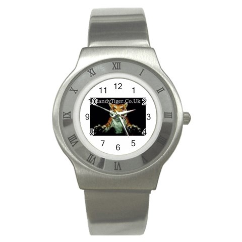 tiger Stainless Steel Watch (Slim) from ArtsNow.com Front
