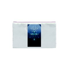 Glossy Blue Cross Live Wp 1 2 S 307x512 Cosmetic Bag (Small) from ArtsNow.com Front