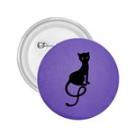 Purple Gracious Evil Black Cat 2.25  Button