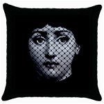 FORNASETTI ART THROW PILLOW CASE Throw Pillow Case (Black)